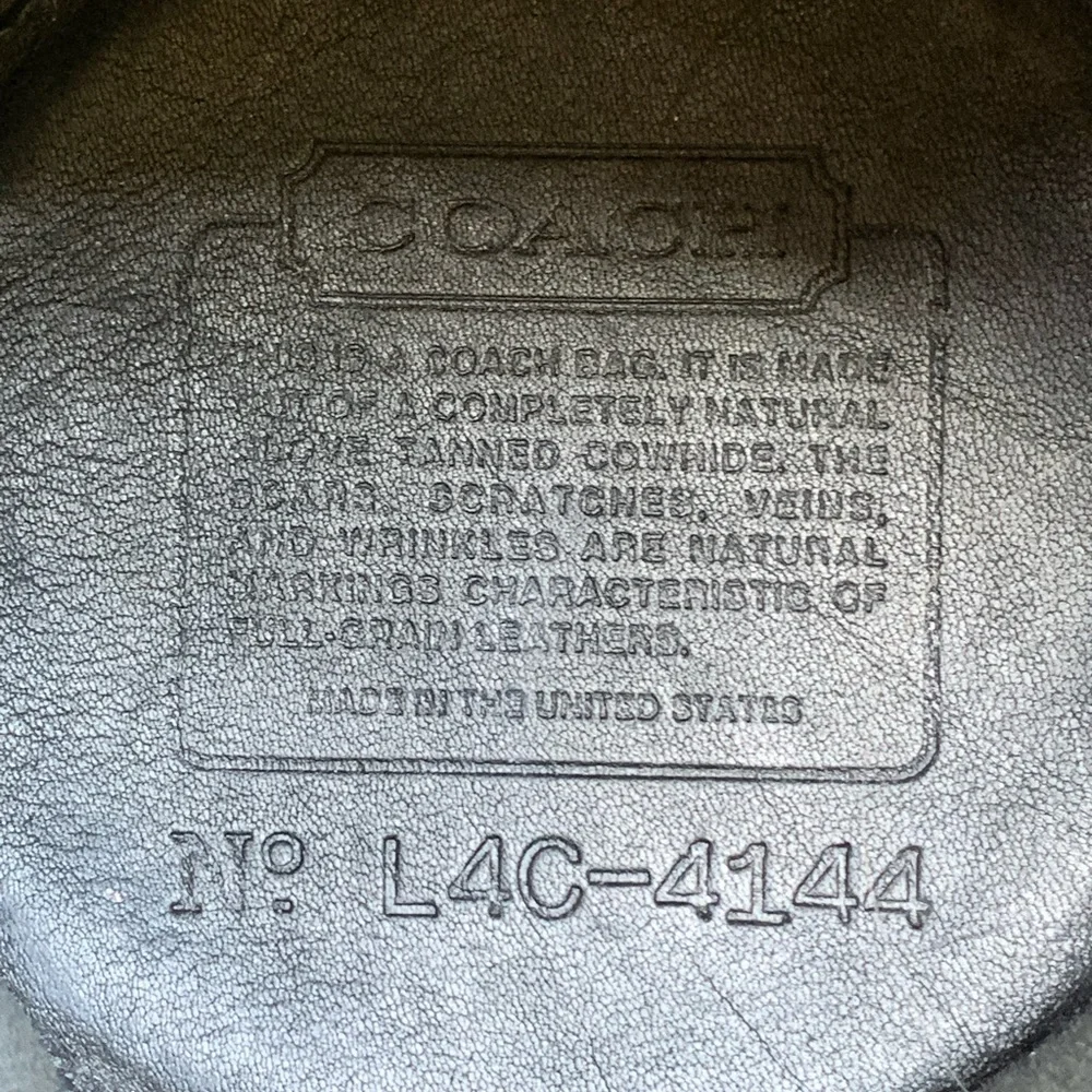RARE vintage COACH 4144 Littleton mini black leather drawstring shoulder bag - Picture 9 of 15